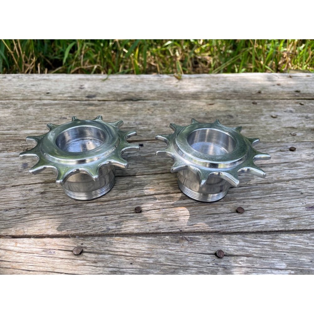 Vintage Metal Candle Votive holders Industrial Sprocket Gears - Picture 2 of 14